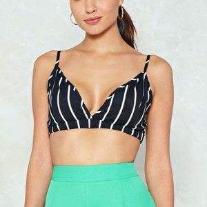 Nasty Gal Stripe bralette